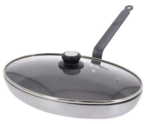 Po&ecirc;le ovale choc 5 resto induction avec couvercle 36cm